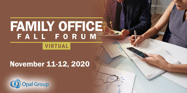 Family Office Fall Forum Virtual November 2020